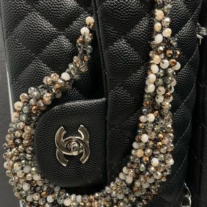 Crystal bead necklace gorgeous magnetic clasp